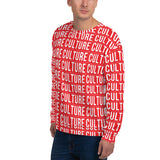 Culture Sweatshirt Red & White Unisex